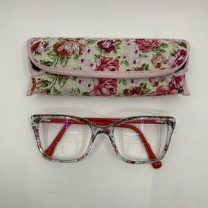 Betsey Johnson Womens "Dancing Queen" Floral Rhinstone Frames Only Mint